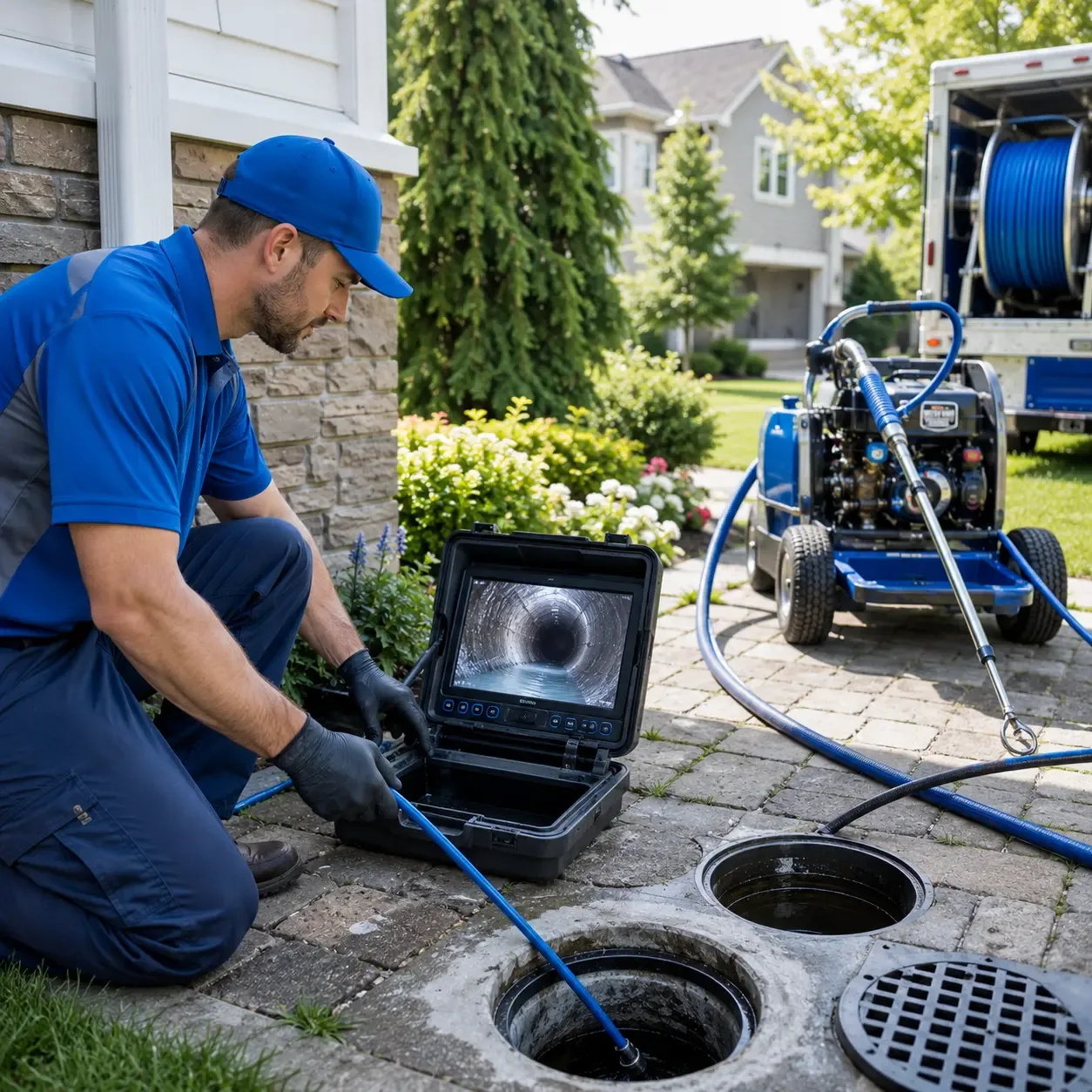 Outdoor drain cleaning professionals serving Maple, NC